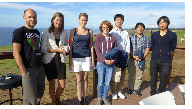 Dr. Piazza joins SCCN lab members for a gathering overlooking the Pacific Ocean