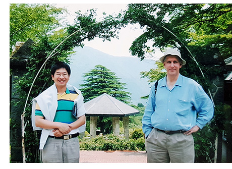 Dr. Jung and Dr. Makeig in Sandai (Japan 2002)