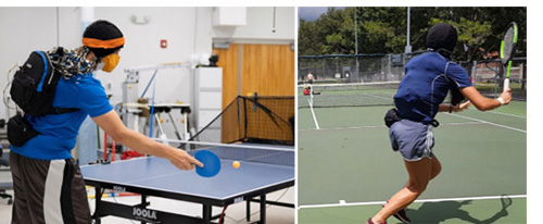 Studying brain dynamics during table tennis and tennis
