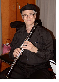 Dr. Segalowitz with his clarinet